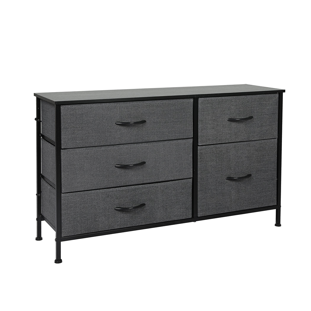 Levede Storage Cabinet Tower Chest Dark Grey-1917016728550903808