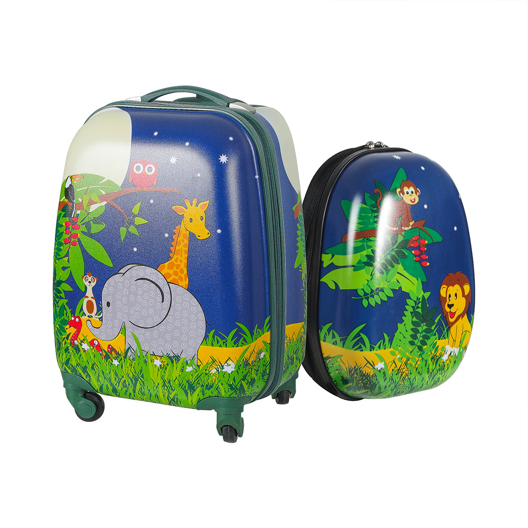 BoPeep 16''13'' 2PCS Kids Luggage Set Jungle-1942353269967949824