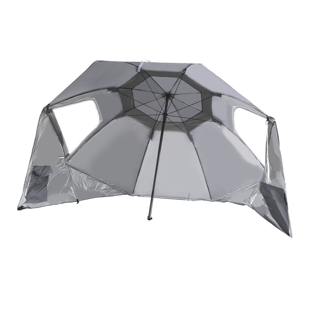 Mountview Beach Umbrella Outdoor Umbrellas Blue 2.13M-1942352879339835392