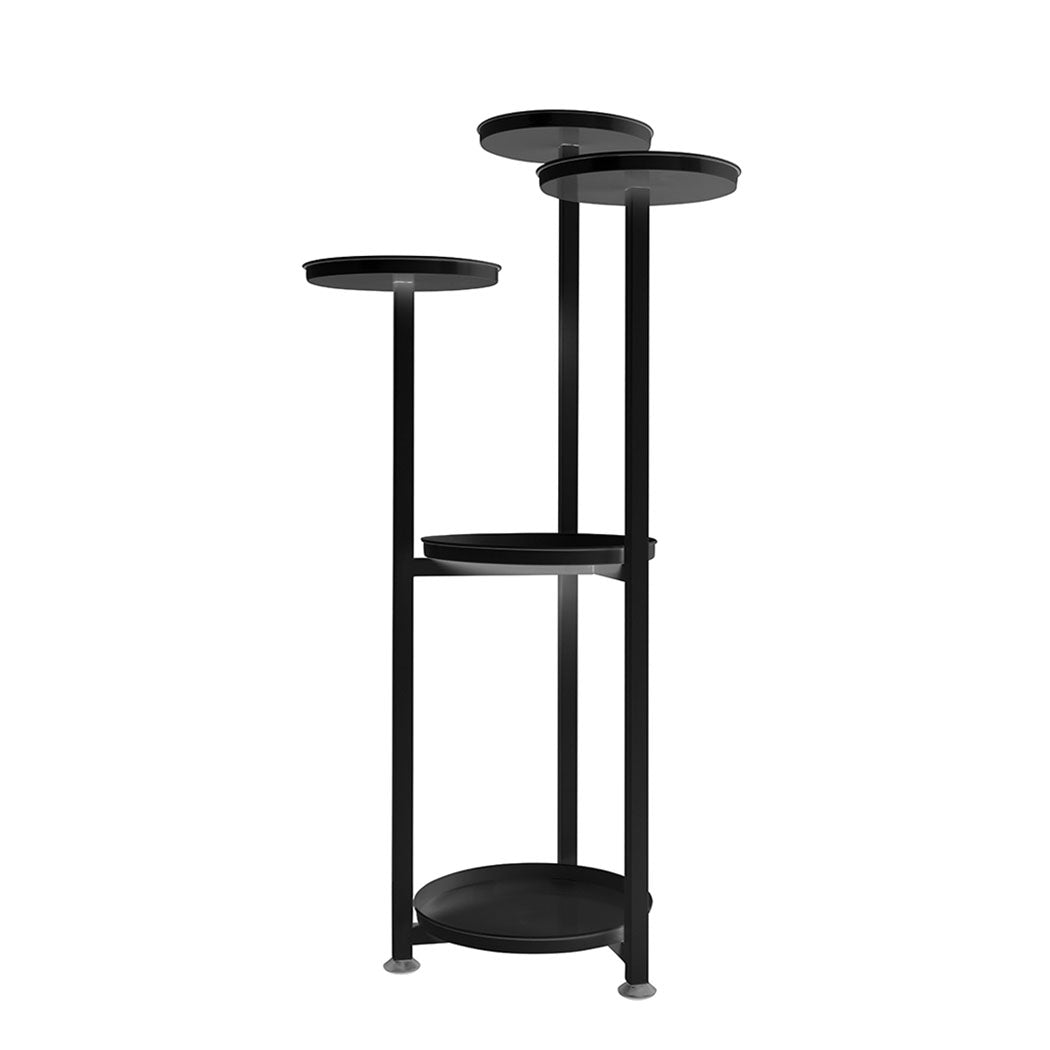 Levede Plant Stand Outdoor Indoor Flower Black Medium-1942352903385780224