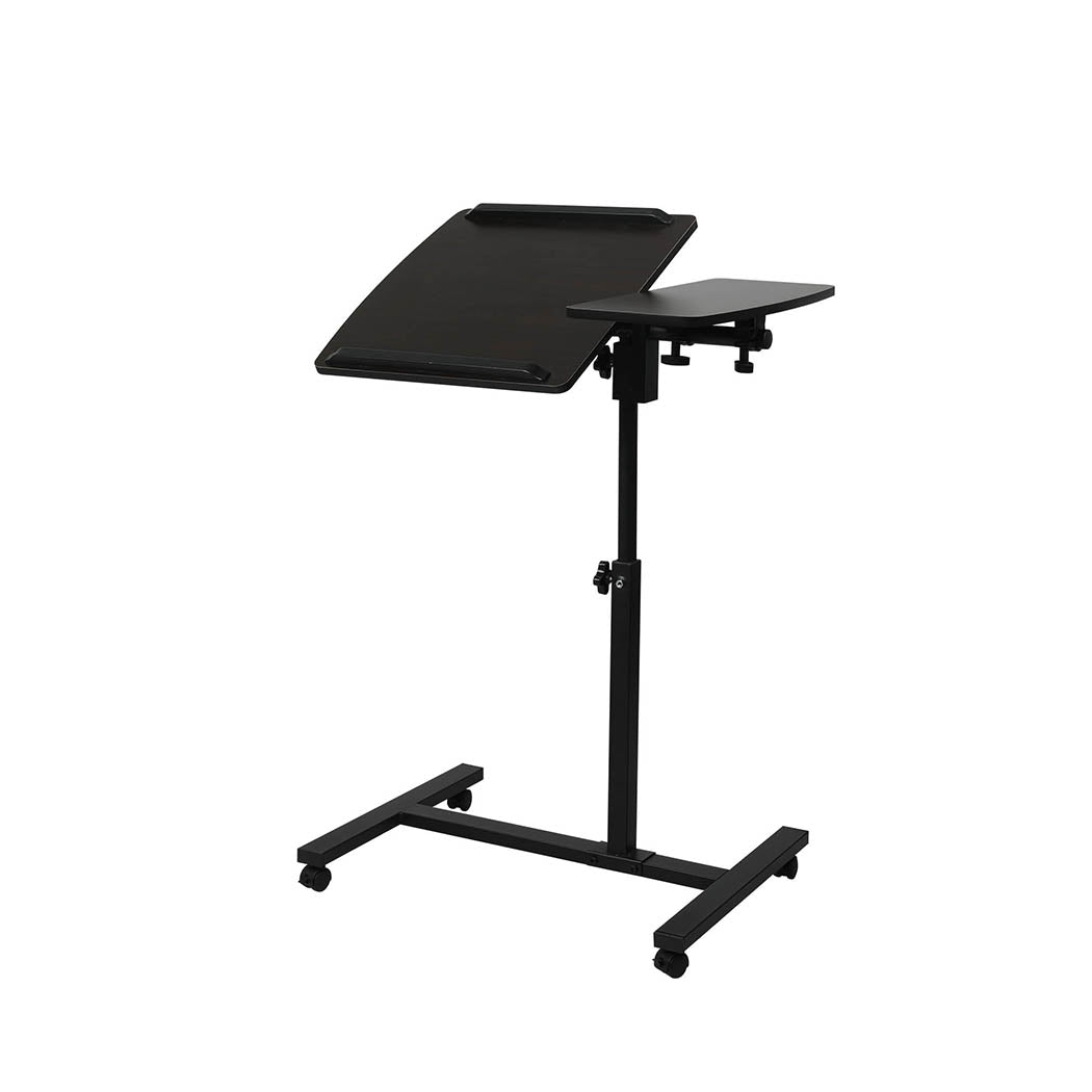 Levede Mobile Laptop Desk Adjustable Oak-1919892937286750208