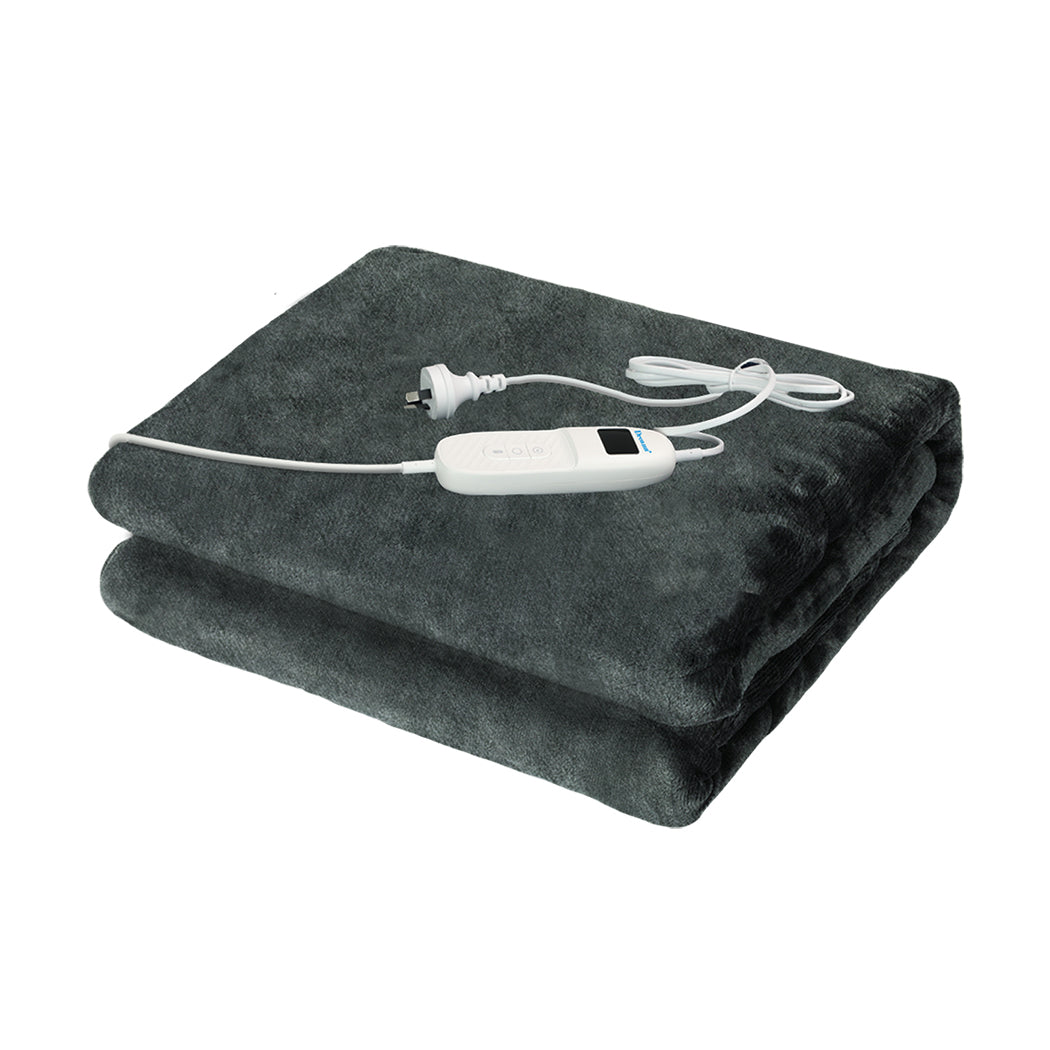 DreamZ Electric Throw Blanket Heated Timer Bedding Washable Warm Winter Snuggle-1942353796718006272