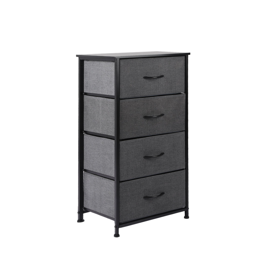 Levede Storage Cabinet Tower Chest Dark Grey-1917016725942046720