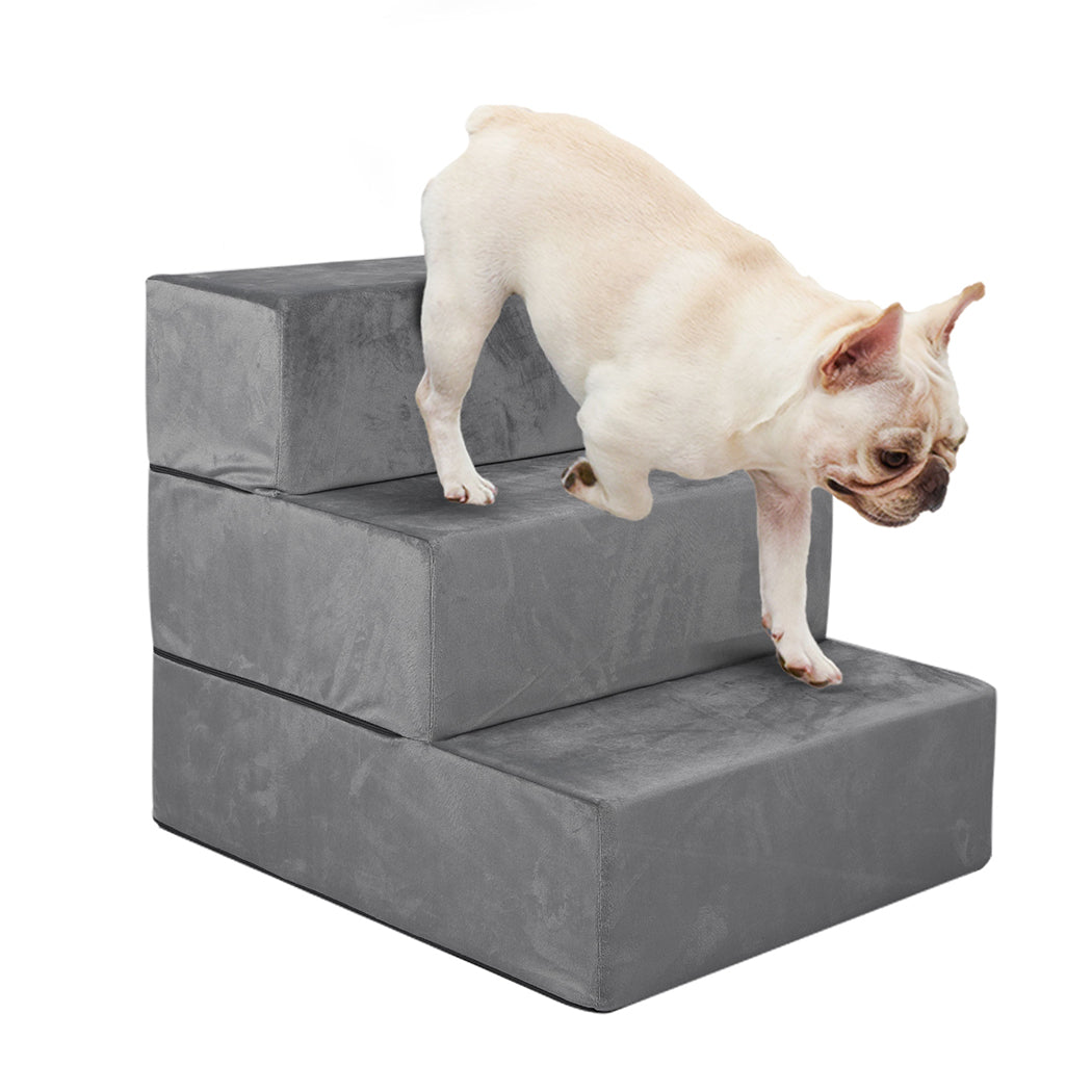 PaWz Pet Stairs 3 Steps Portable Adjustable Medium-1942353065650819072