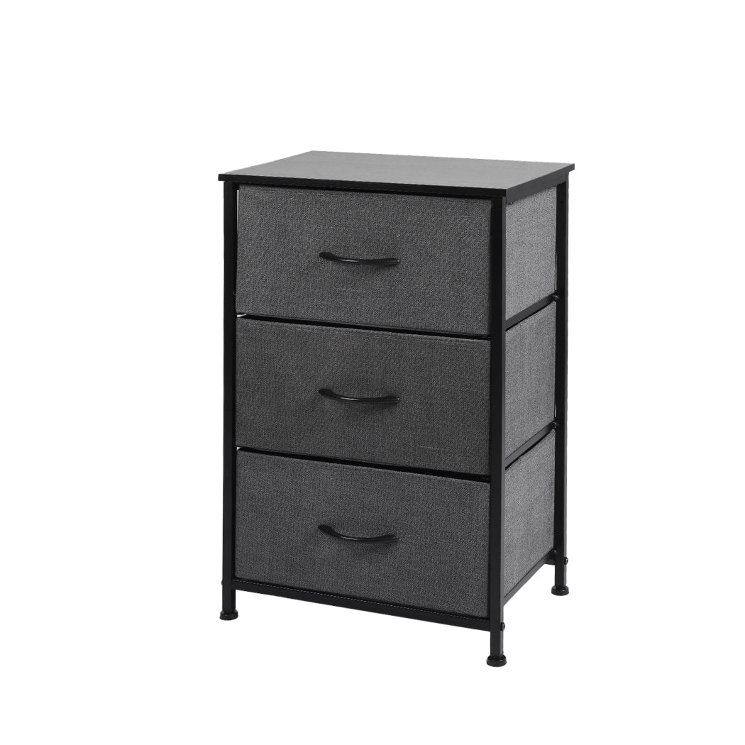 Levede Storage Cabinet Tower Chest Dark Grey-1917016726277591040