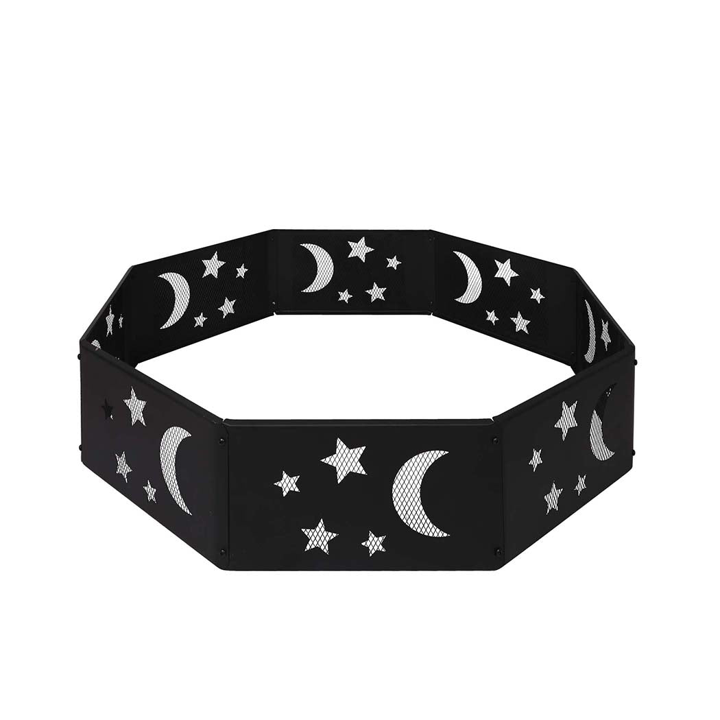 Moyasu Round Fire Pit Ring Outdoor Fireplace-1942353059883651072