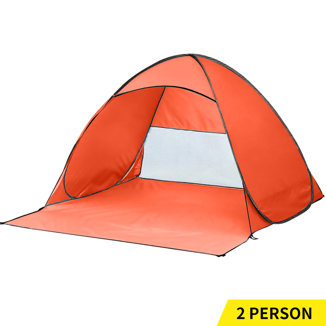 Mountview Pop Up Beach Tent Caming Portable Orange-1942352872092078080