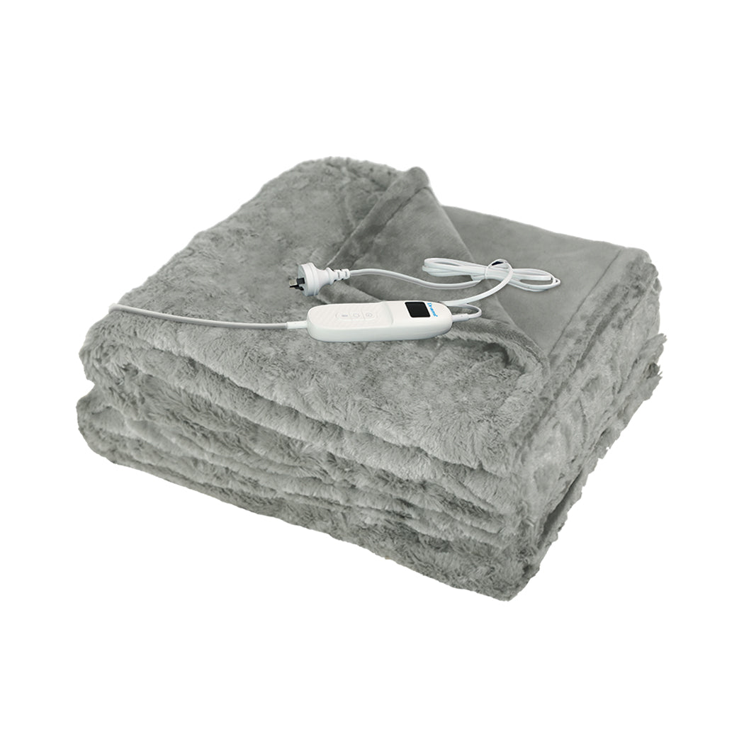 DreamZ Electric Throw Blanket Heated Timer Bedding Washable Warm Winter Plush GY-1942353797078716416
