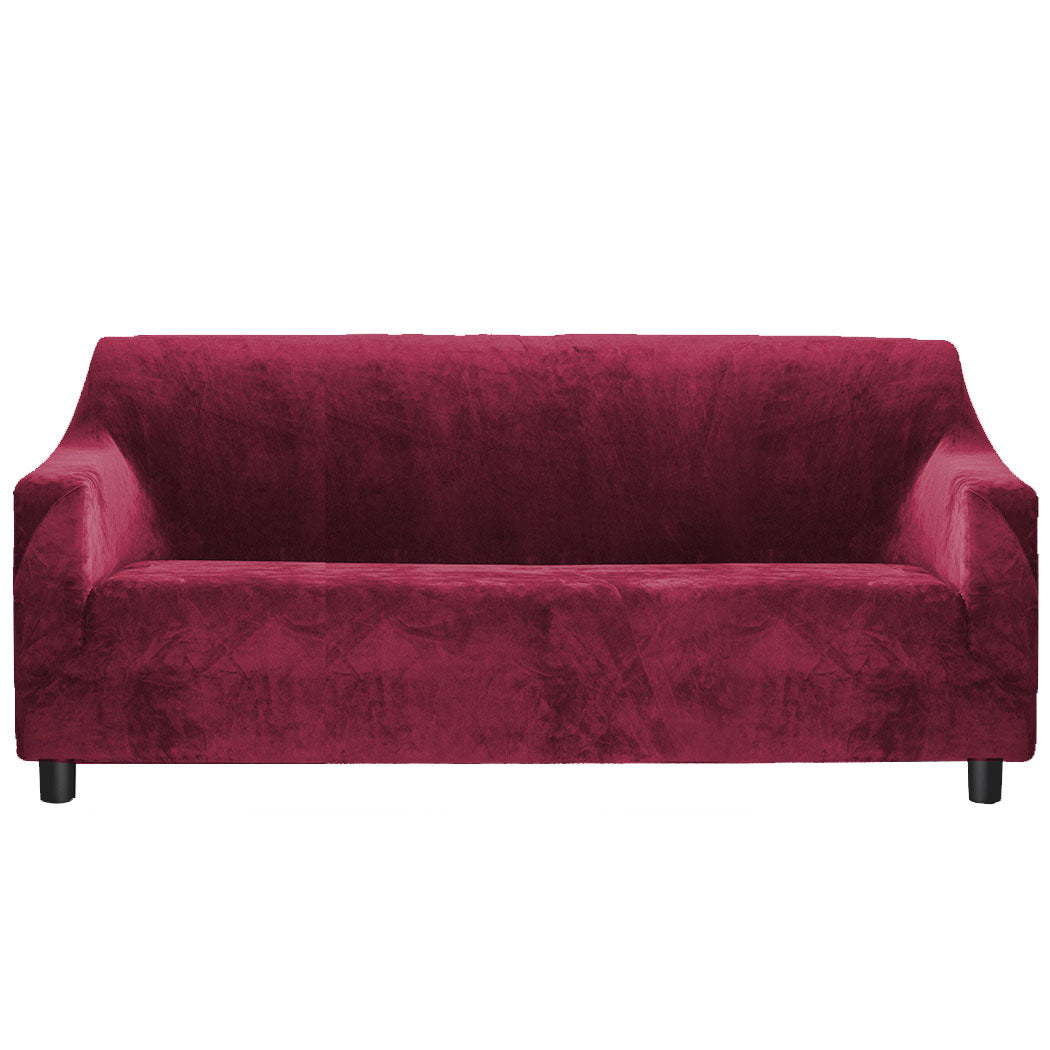 Marlow Sofa Covers 4 Seater High Stretch Wine-1942353148324745217