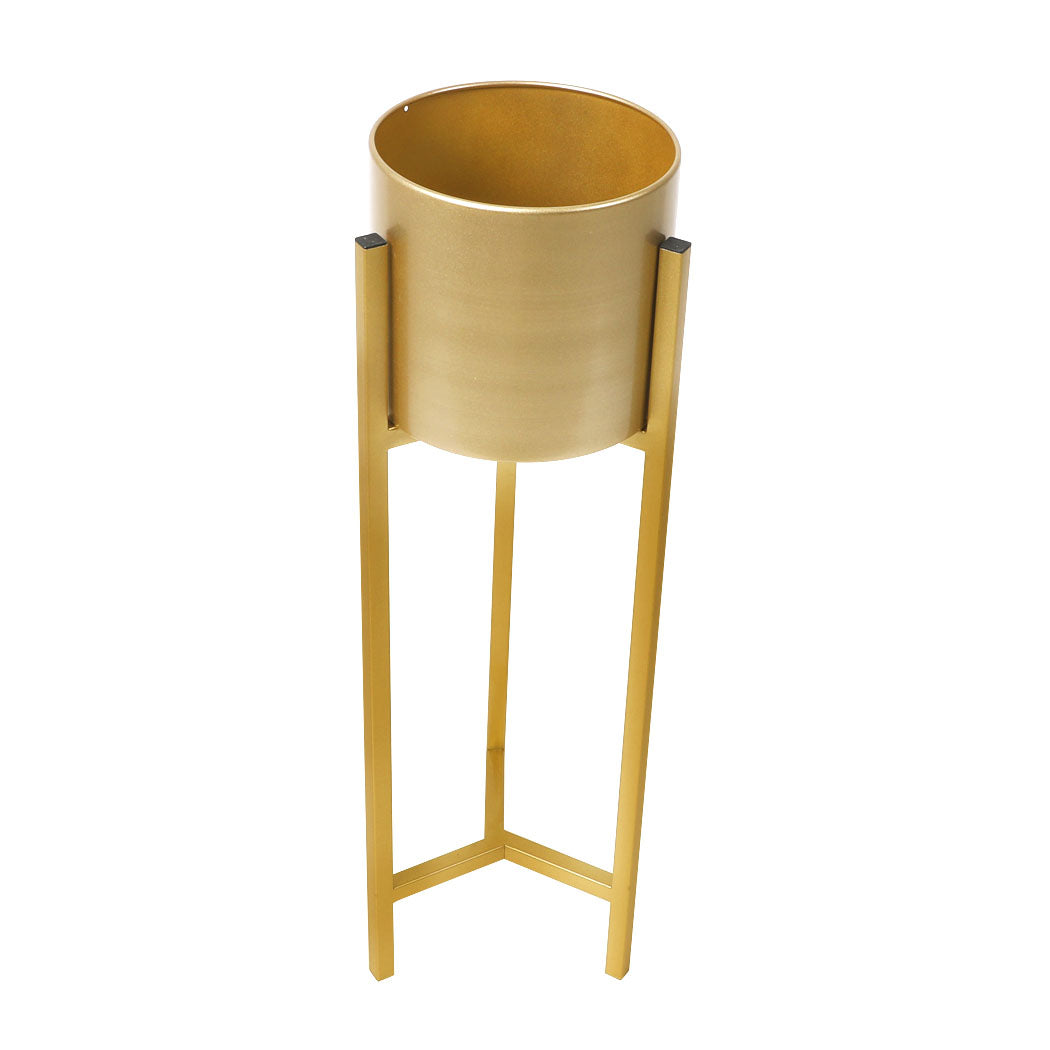 Levede Plant Stand Garden Planter Metal Gold Small-1942352906200158209