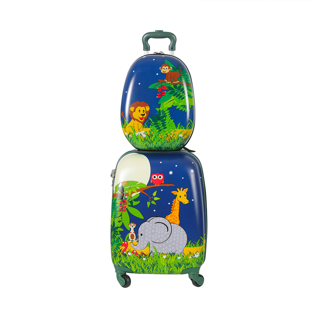BoPeep 16''13'' 2PCS Kids Luggage Set Jungle-1942353269967949825