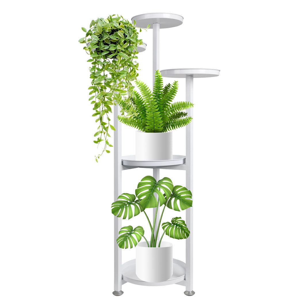 Levede Plant Stand Outdoor Indoor Flower White Large-1942352903205425153