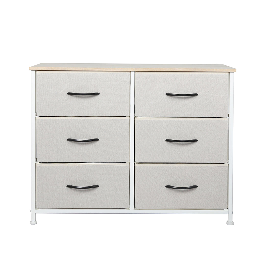 Levede Storage Cabinet Tower Chest Beige-1917016725166100481