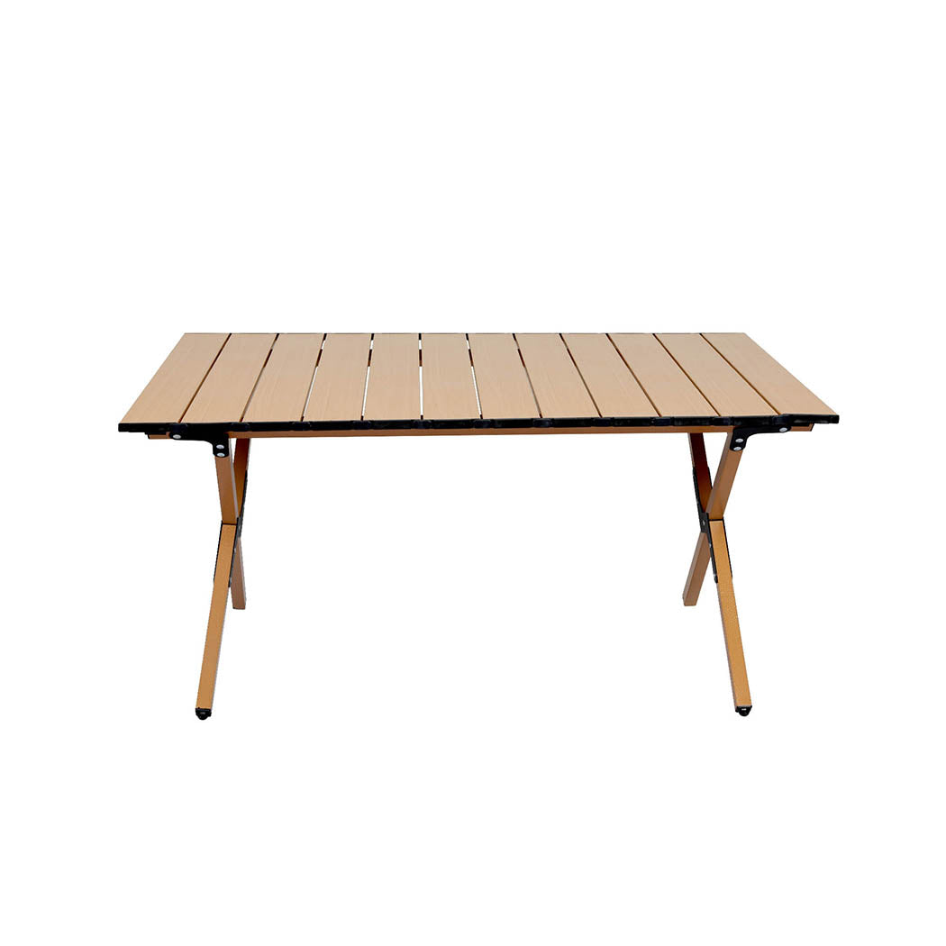 Levede Folding Camping Table Portable Oak-1942353029793714177
