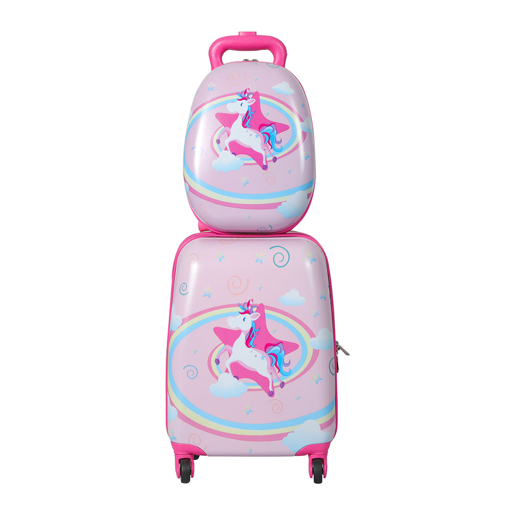 BoPeep 16''13'' 2PCS Kids Luggage Set Unicorn-1942353270513209345