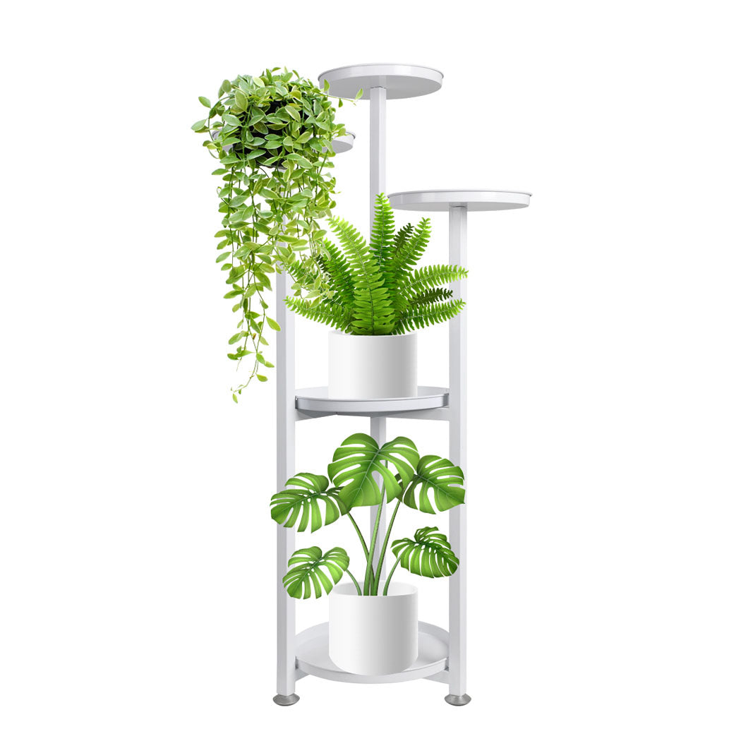 Levede Plant Stand Outdoor Indoor Flower White Medium-1942352904056868865