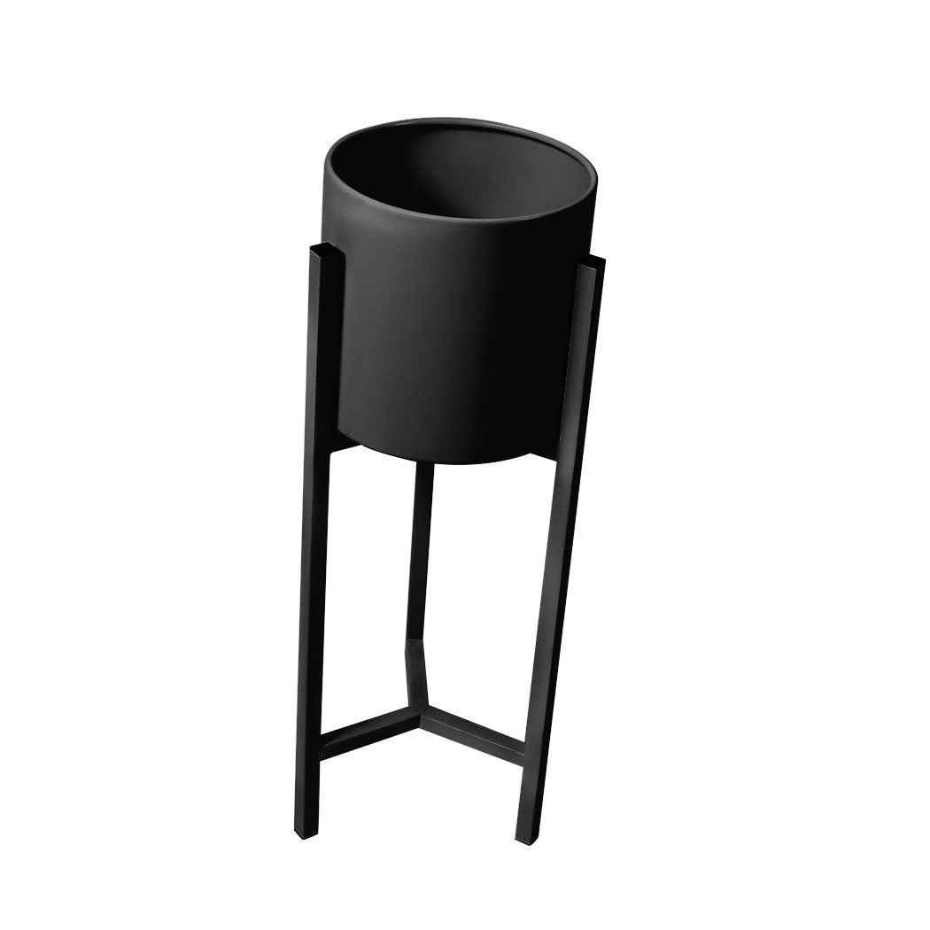 Levede Plant Stand Garden Planter Metal Black Small-1942352906019803137