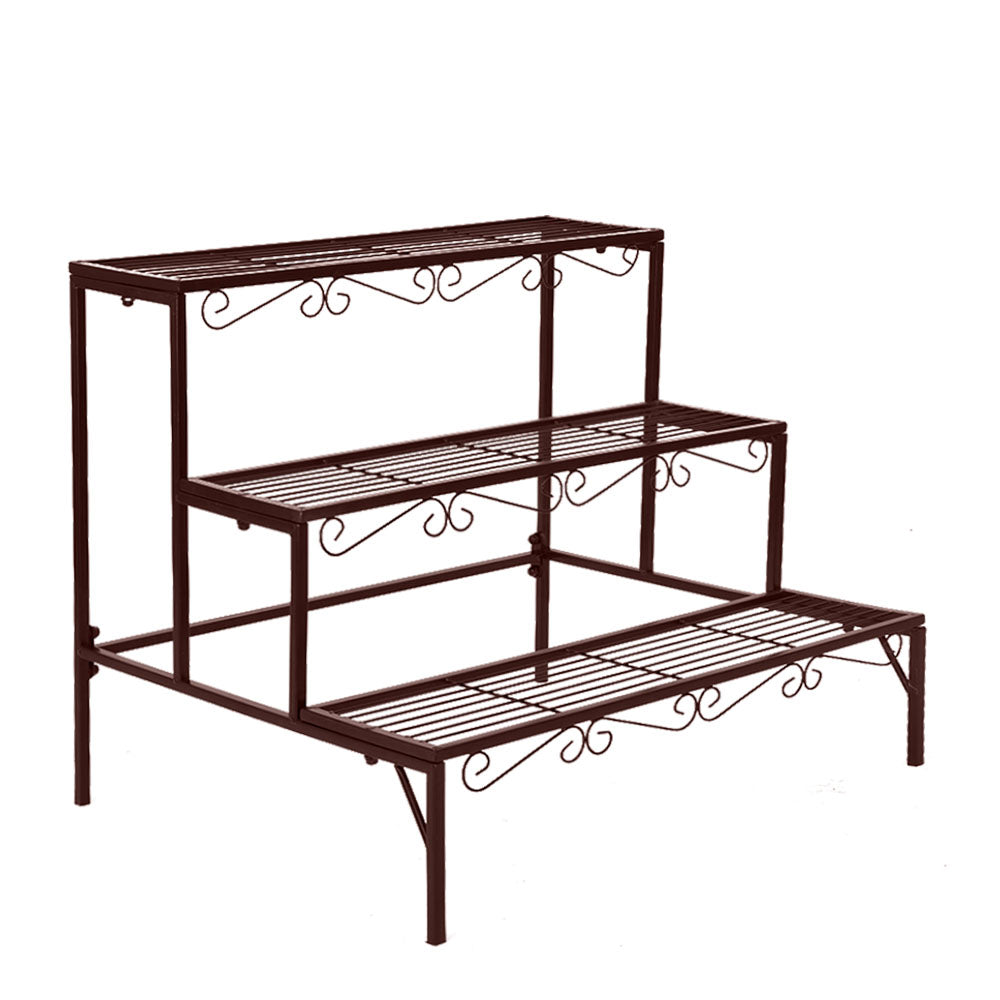 Levede Plant Stand 3 Tier Rectangle-1942352900269412353