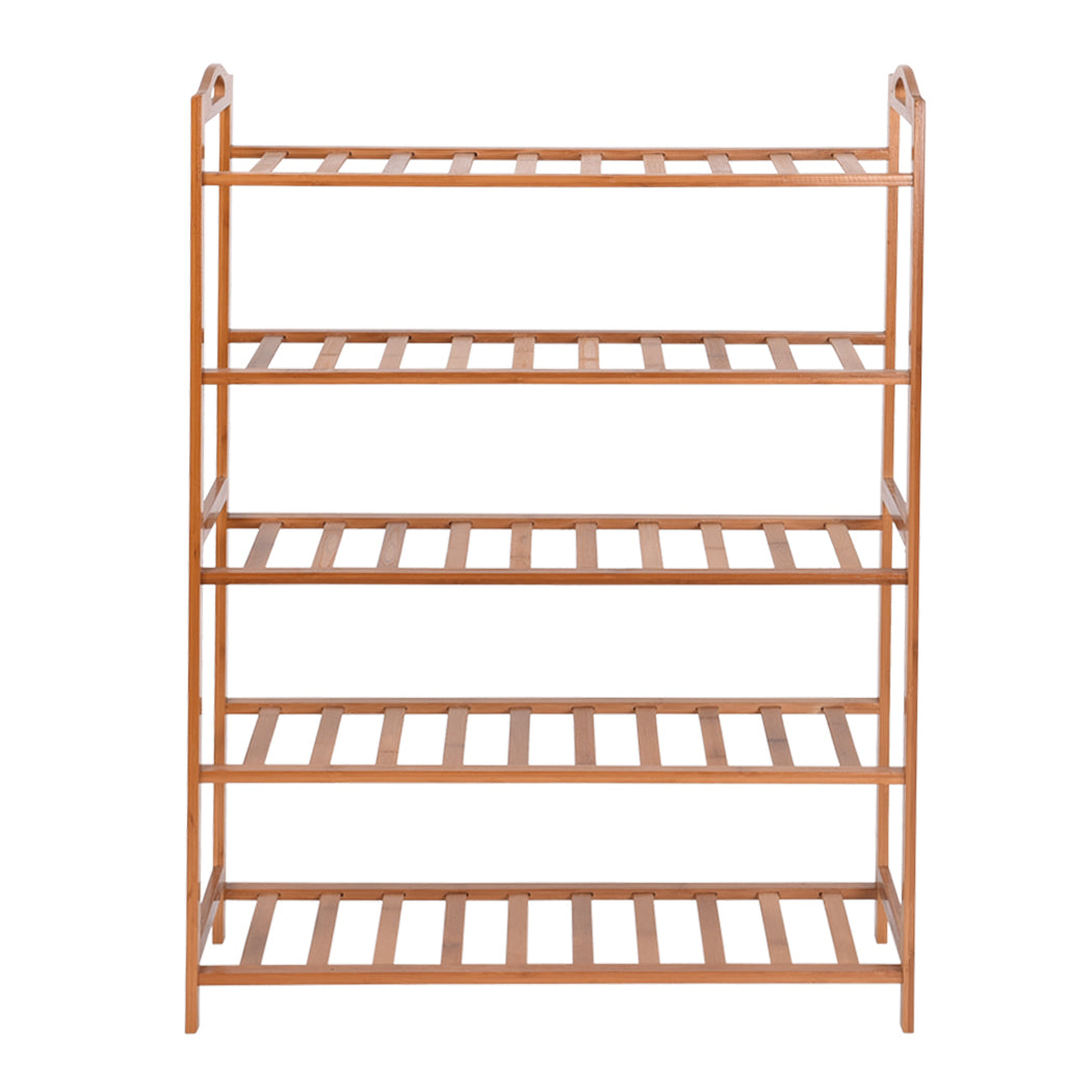 Levede 2x Bamboo Shoe Rack Shoes Organizer-1942353135053967361