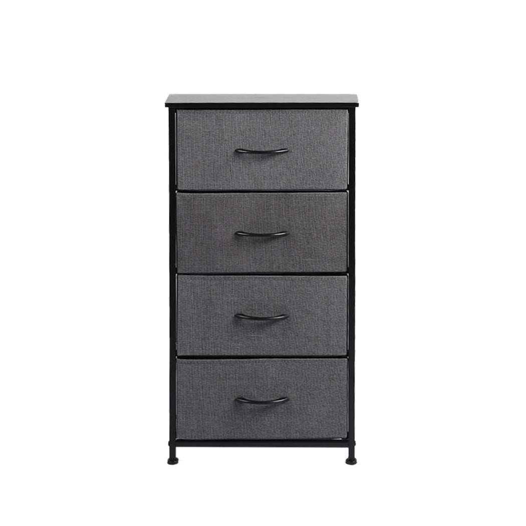 Levede Storage Cabinet Tower Chest Dark Grey-1917016725942046721