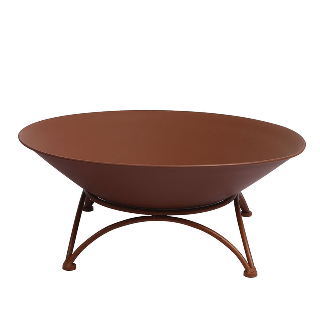 2 IN 1 Fire Pit Outdoor Pits Bowl Steel Rust-1942353058700857345