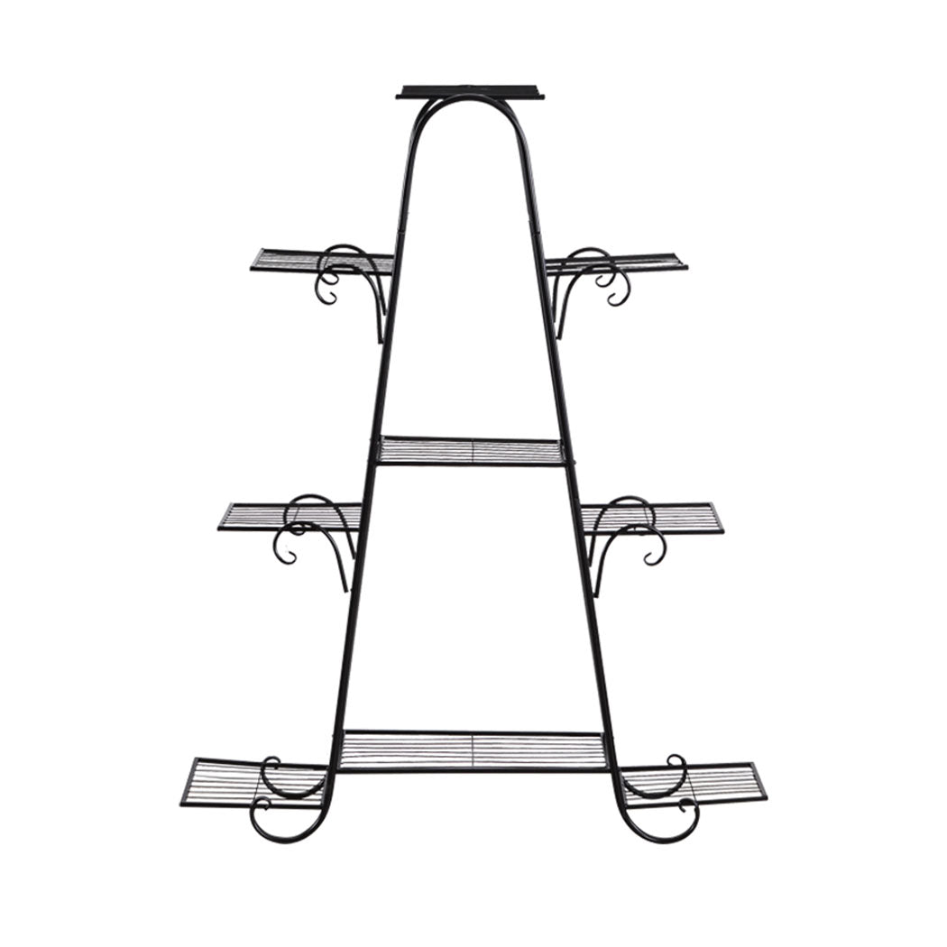 Levede Outdoor Indoor Metal Plant Stand Black-1942353739742580737