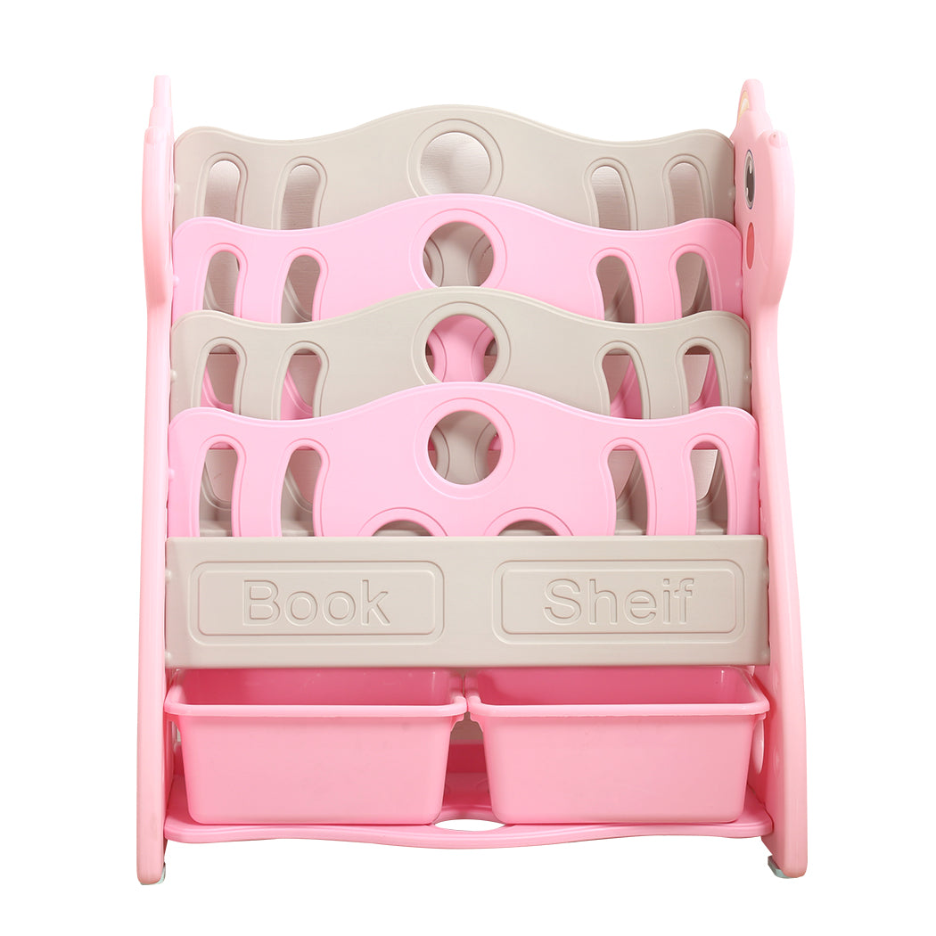 BoPeep Kids Bookshelf Bookcase Magazine Pink-1919892917498023937