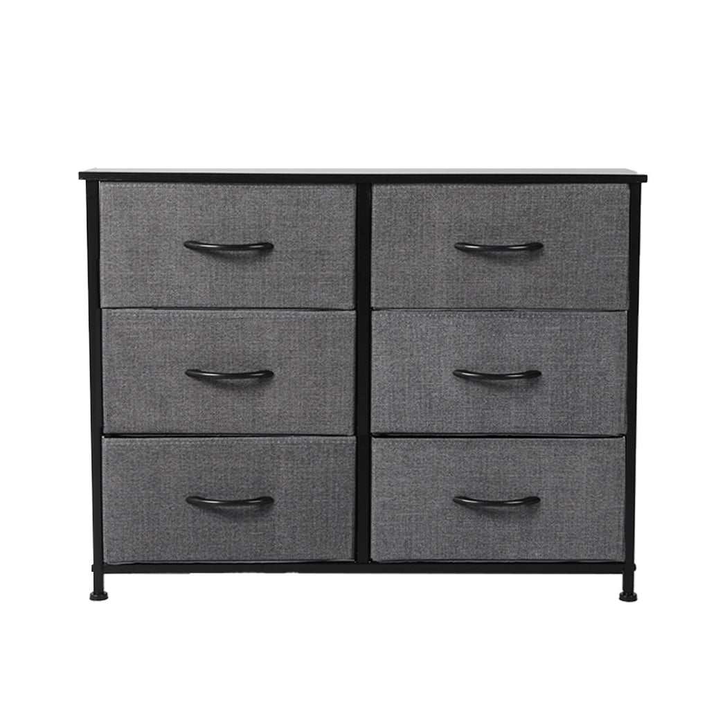 Levede Storage Cabinet Tower Chest Dark Grey-1917016725308706817