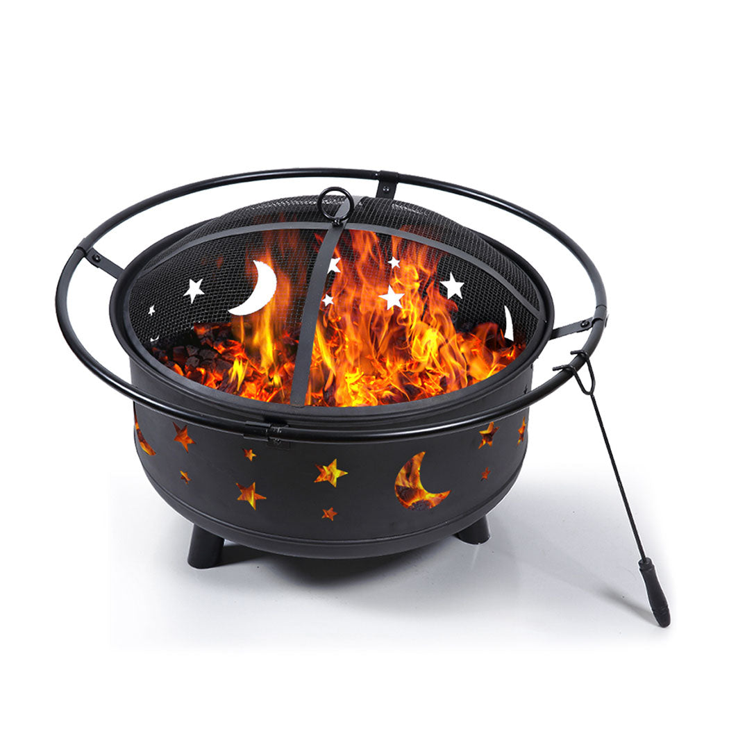 Fire Pit BBQ Grill Pits Outdoor Fireplace-1942353056884723713
