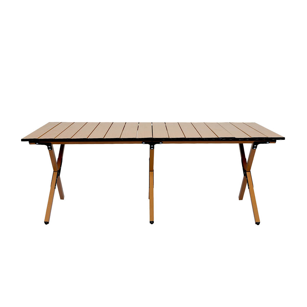 Levede Folding Camping Table Foldable Oak-1942353030129258497