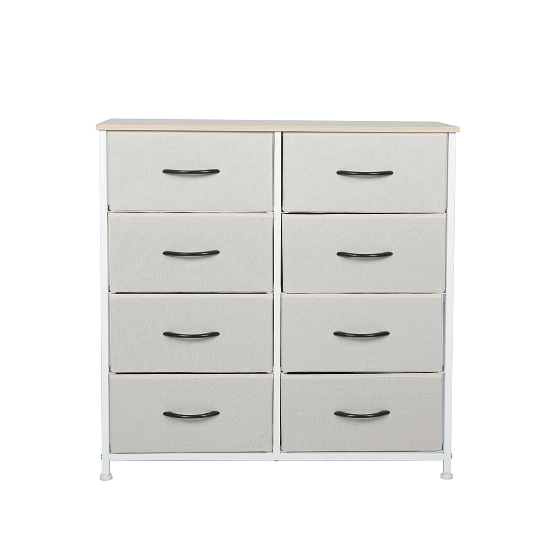 Levede Storage Cabinet Tower Chest Beige-1917016725468090369