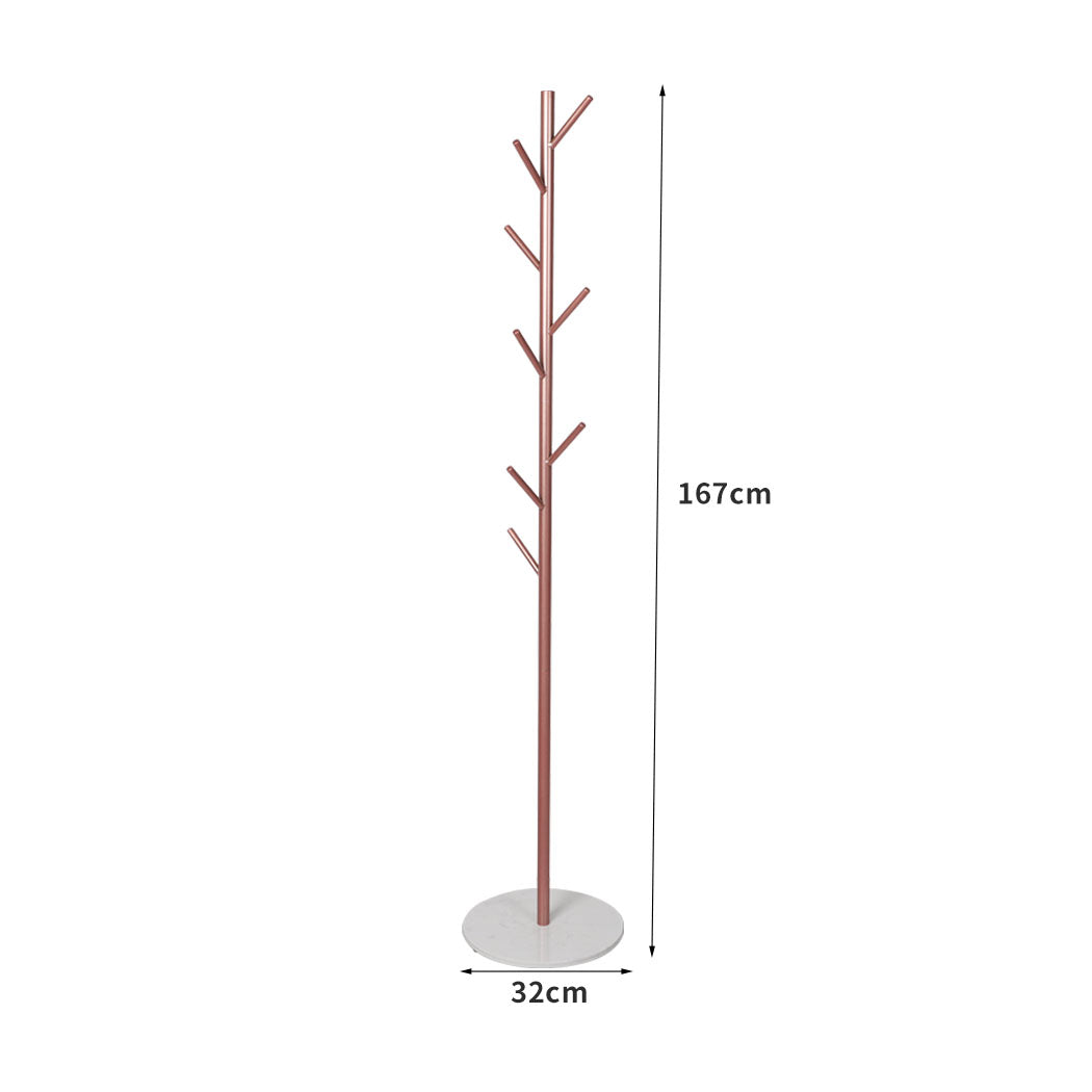 Levede Coat Rack Hat Clothes Stand Hanger Rose Gold Rose Golden-1942353103756070914