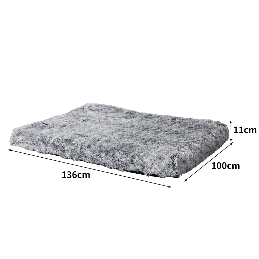 PaWz Replaceable Pet Bed Cover Plush XL Charcoal X-Large-1942352741791830018