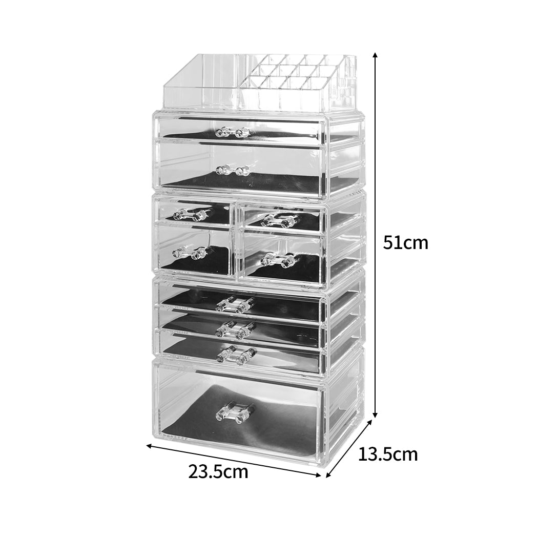 10 Drawers Cosmetic Makeup Organizer-1942352973099307010
