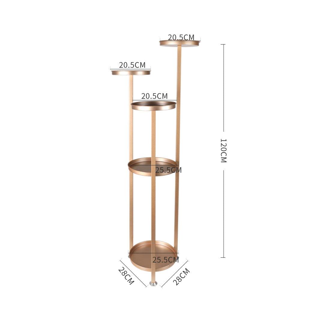 Levede Plant Stand Outdoor Indoor Flower Rose Gold Large-1942352903041847298