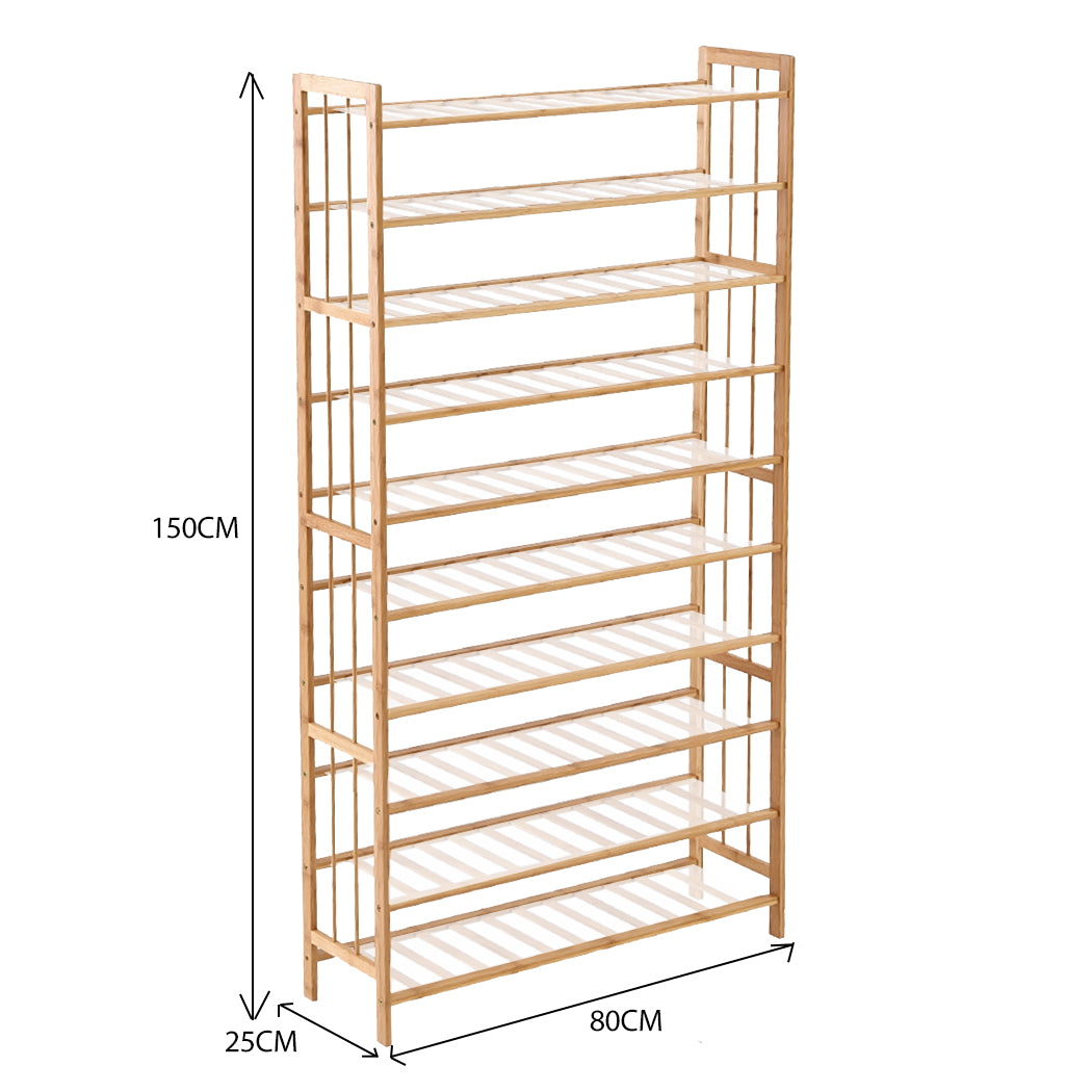 Levede Bamboo Shoe Rack Storage Wooden-1942353135905411074