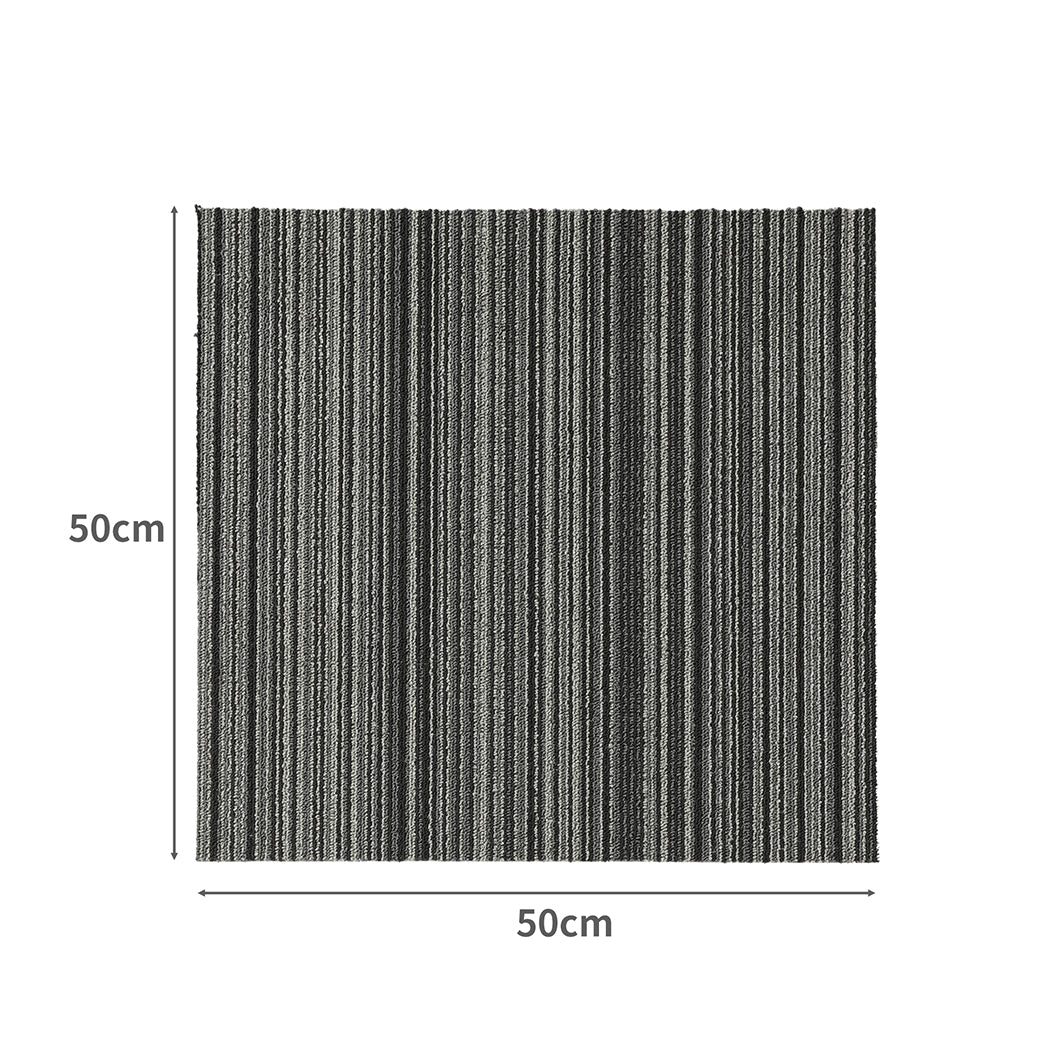 Marlow 20x Carpet Tiles 5m2 Box Heavy Black-1910113062367662082