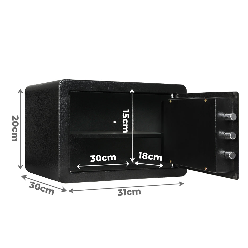 8.1L Digital Security Safe Box Password Key Lock Cash-1910112277001015298