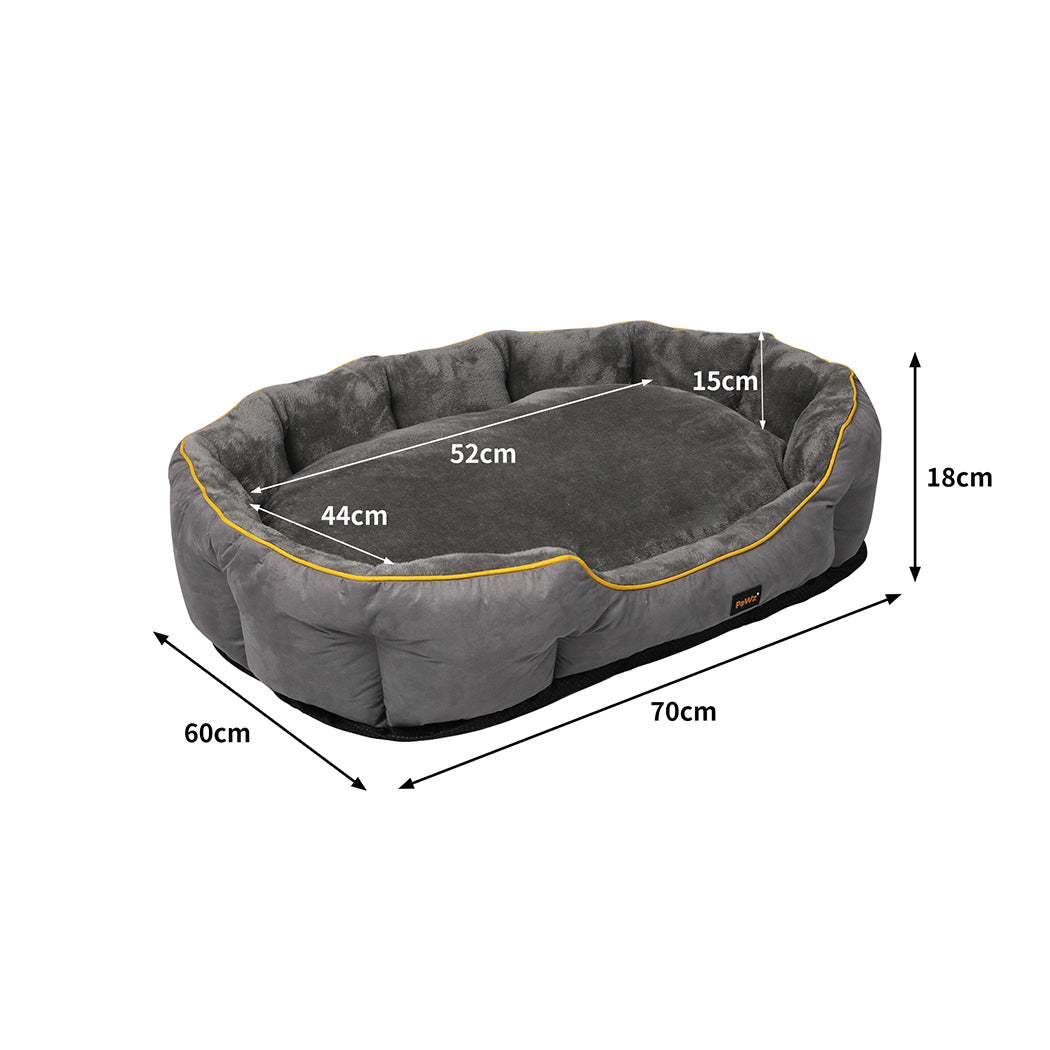 PaWz Electric Pet Heater Bed Heated M Grey Medium-1942352737014517762