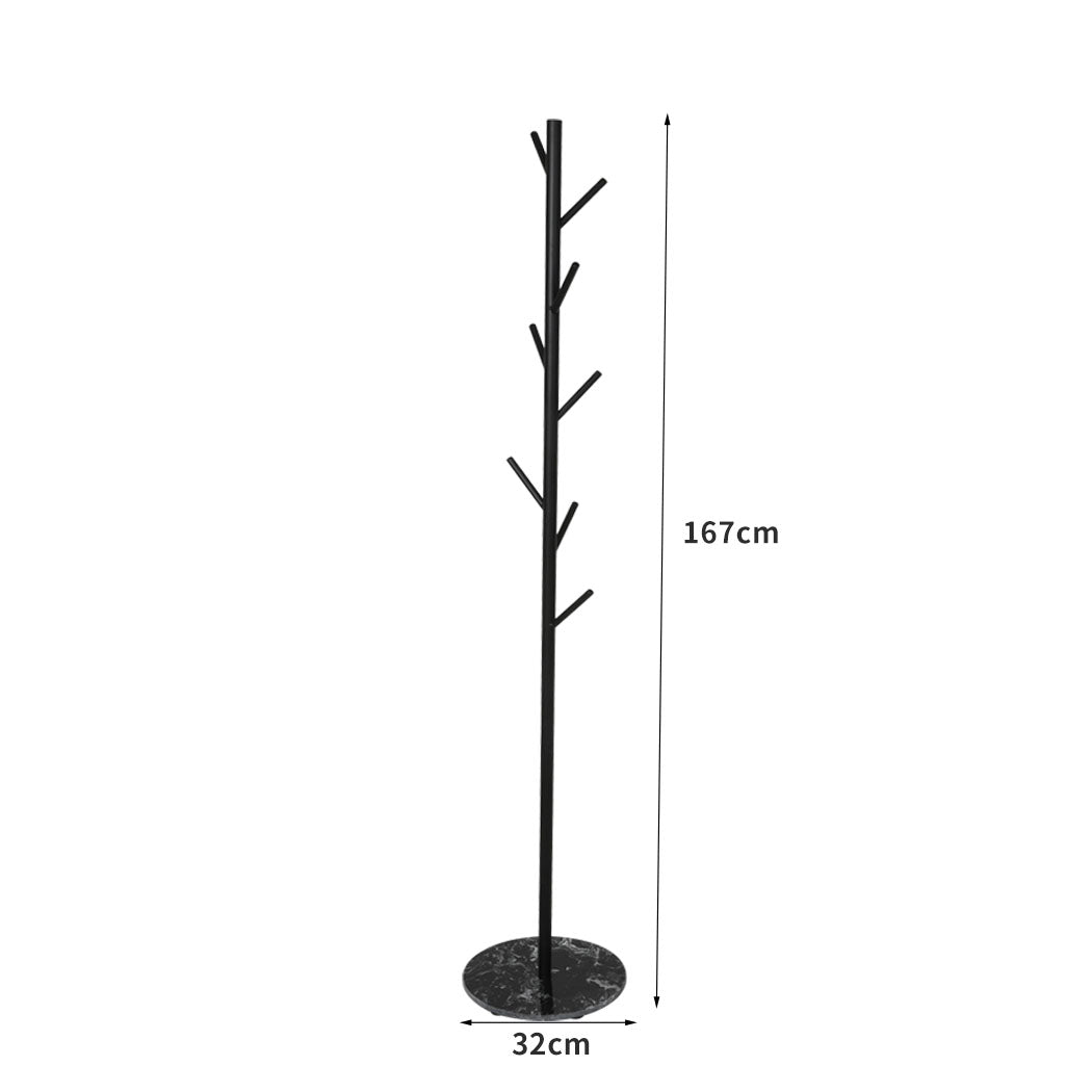 Levede Coat Rack Hat Clothes Stand Hanger Black-1942353103273725954