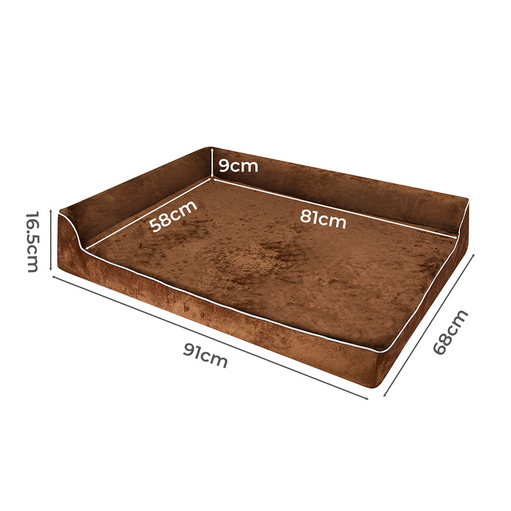 Pawz Orthopedic Dog Bed L Coffee-1942353667688632322