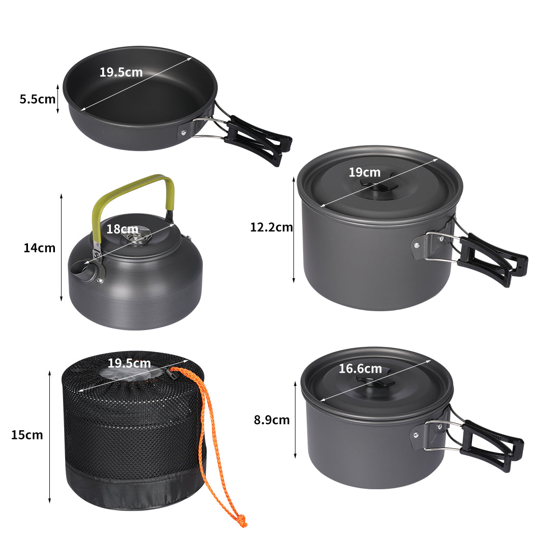 Toque 16Pcs Camping Cookware Set Outdoor-1942353356592910338