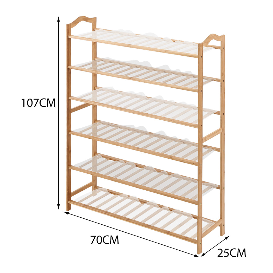 Levede Bamboo Shoe Rack Storage Wooden 70cm-1942353135397900290