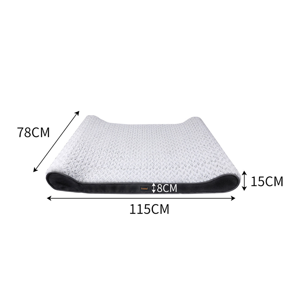 PaWz Pet Bed Dog Orthopedic Large Warm Grey-1942353081698226178