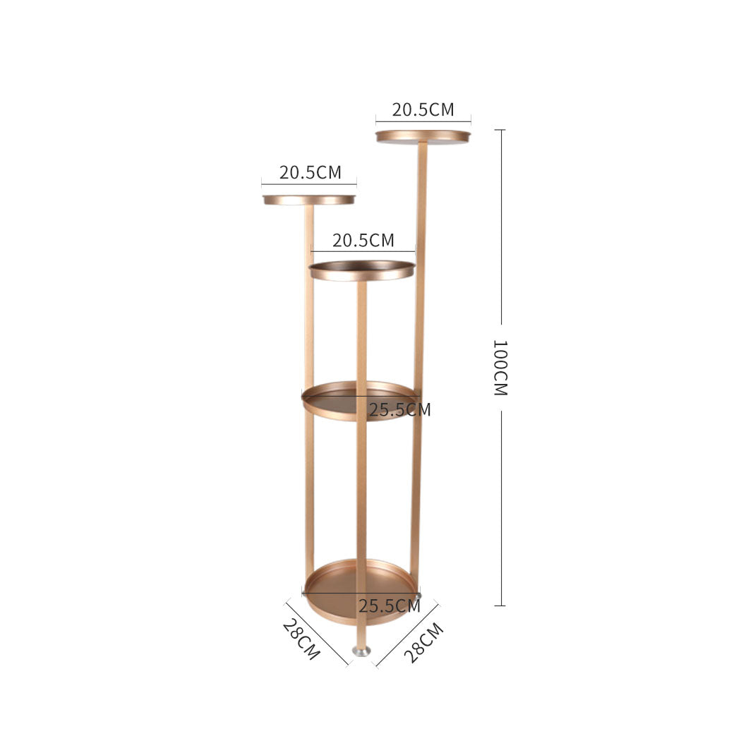 Levede Plant Stand Outdoor Indoor Flower Rose Gold Medium-1942352903889096706