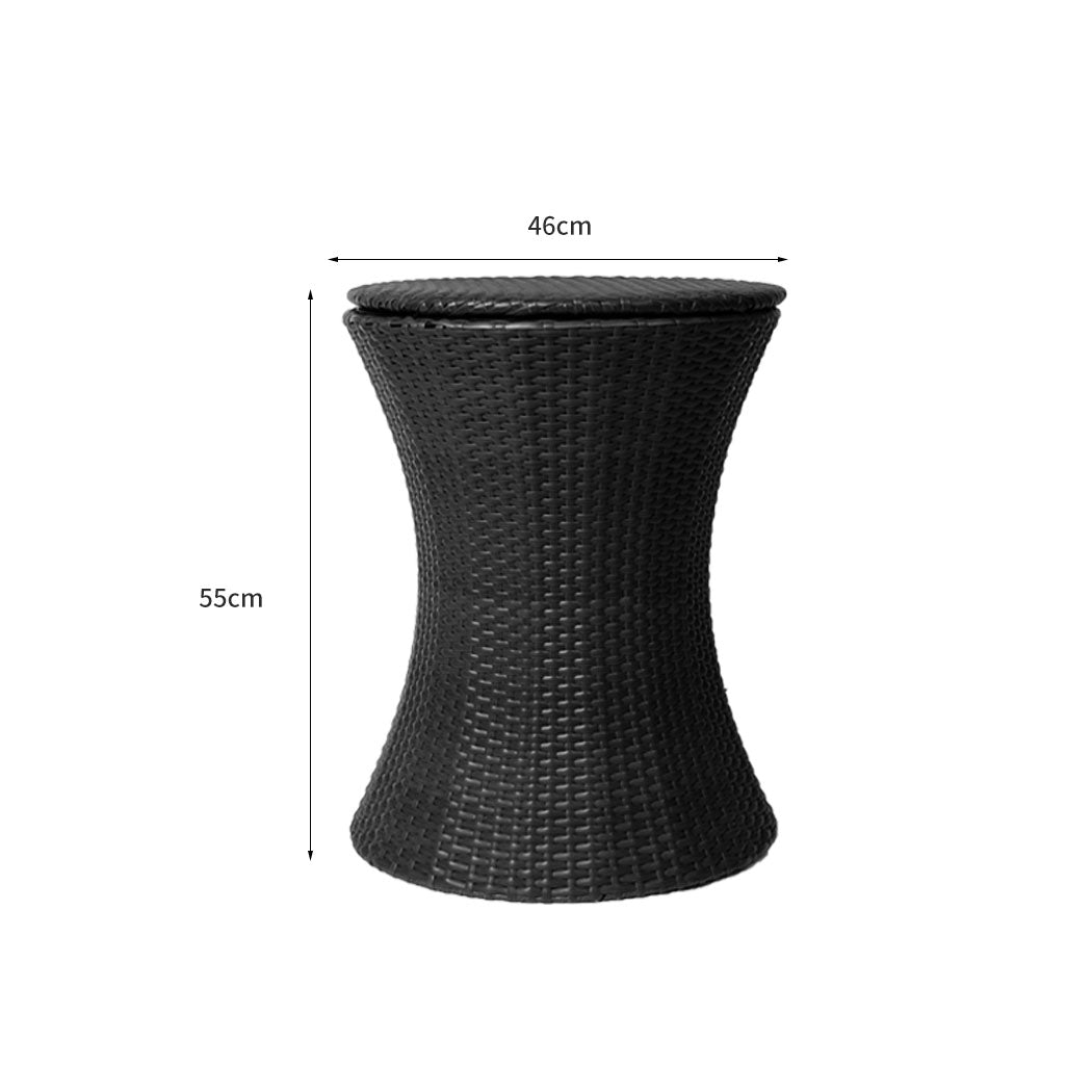 Levede Cooler Ice Bucket Table Bar Outdoor Black-1942353018414567426