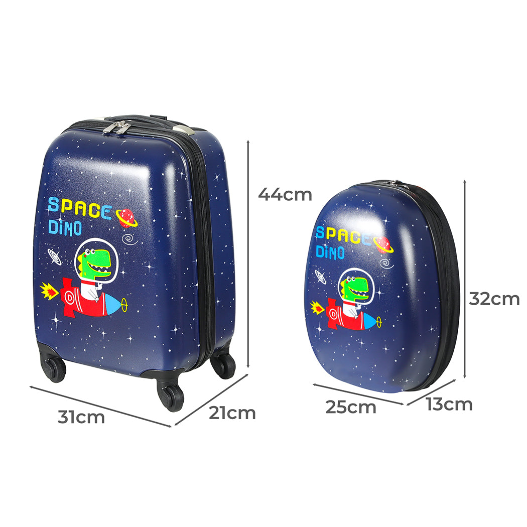 BoPeep 16''13'' 2PCS Kids Luggage Set Space Dino-1942353270152499202