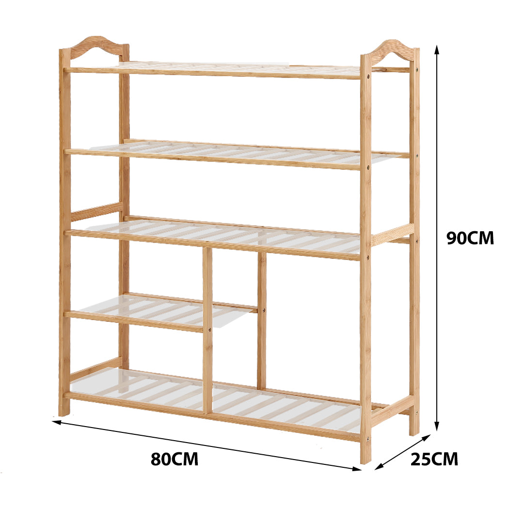Levede Bamboo Shoe Rack Storage Wooden-1942353135234322434