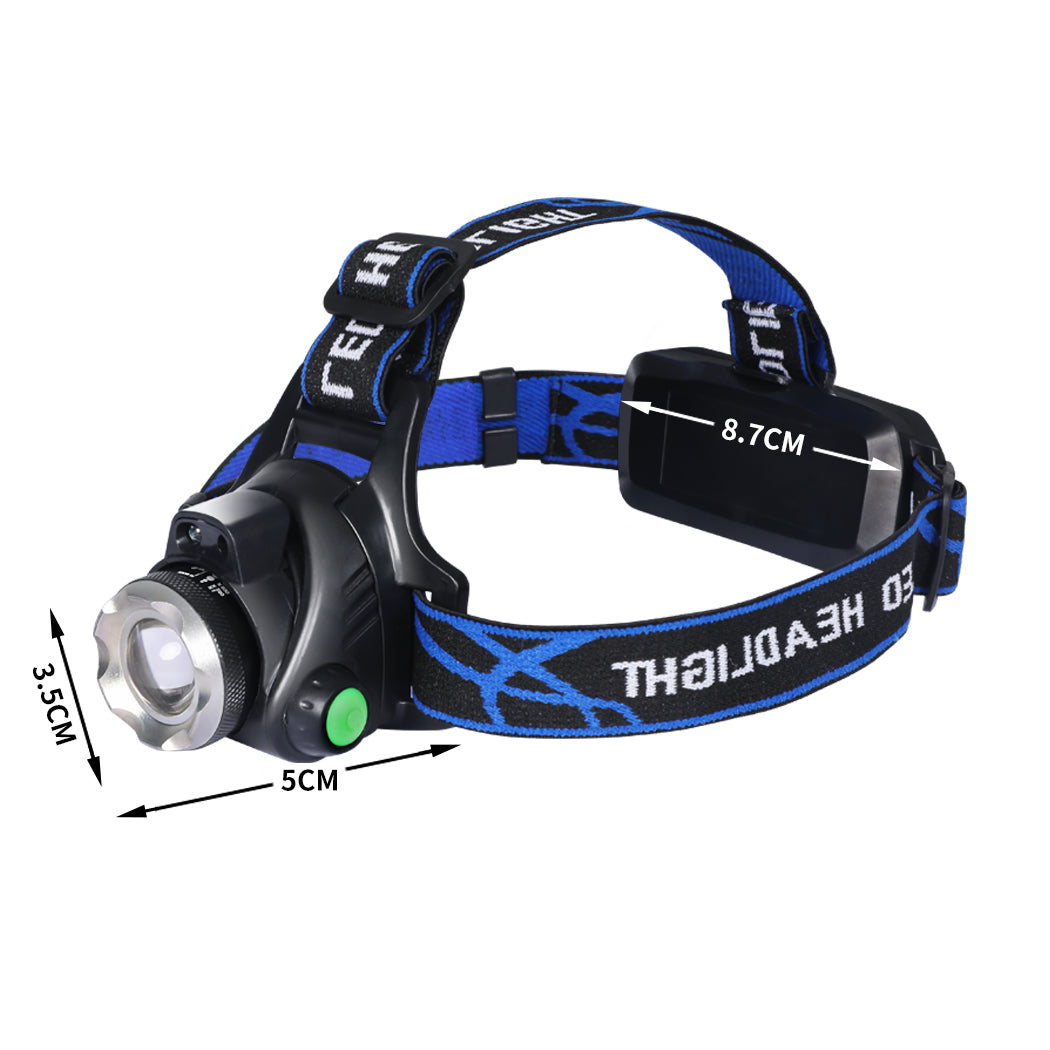 3x 500LM LED Headlamp Headlight Flashlight-1942352950697529346
