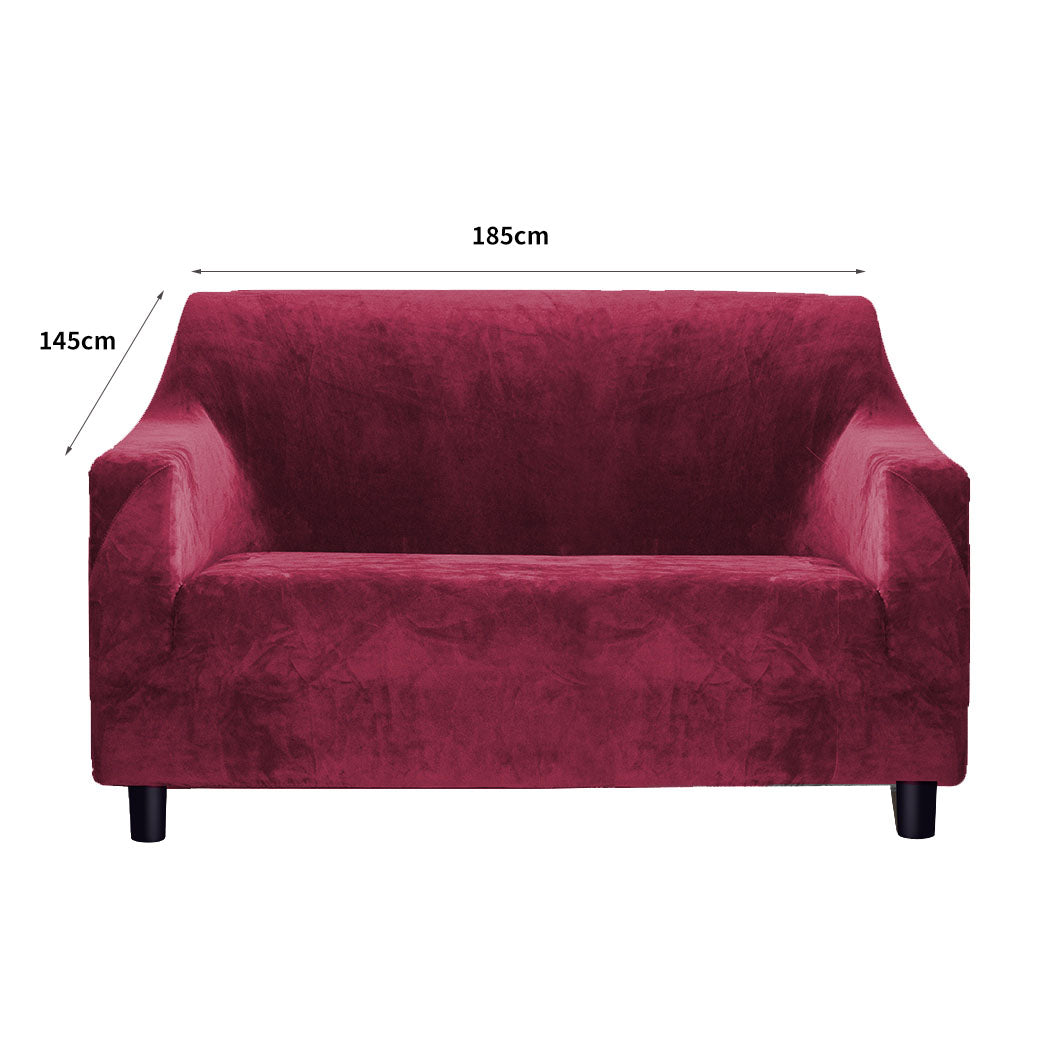 Marlow Sofa Covers 2 Seater High Stretch Wine-1942353147838205954